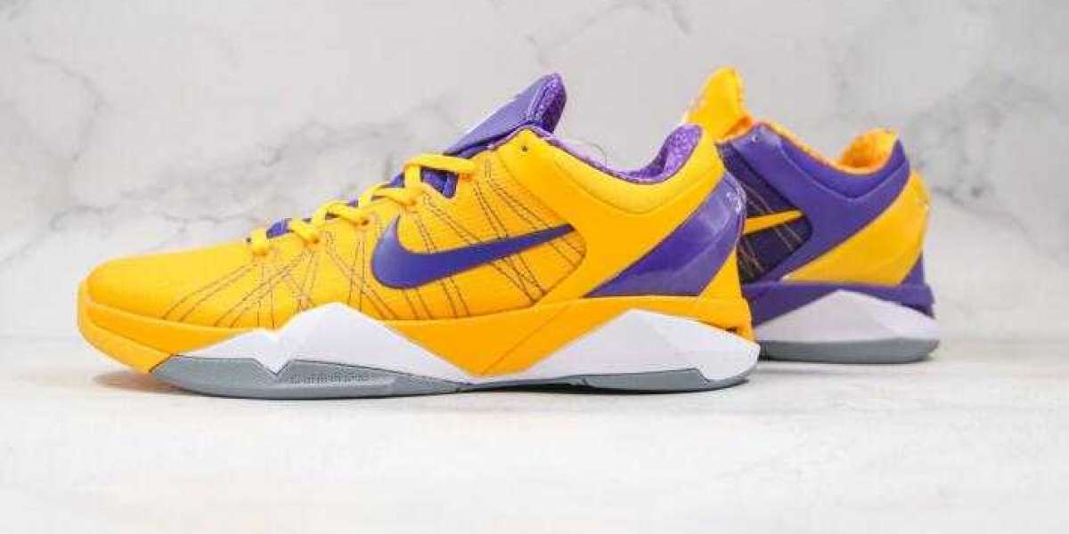 2020 Latest Nike Zoom Kobe VII Yellow Purple for Sale